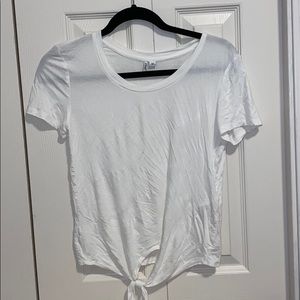 Only white tee